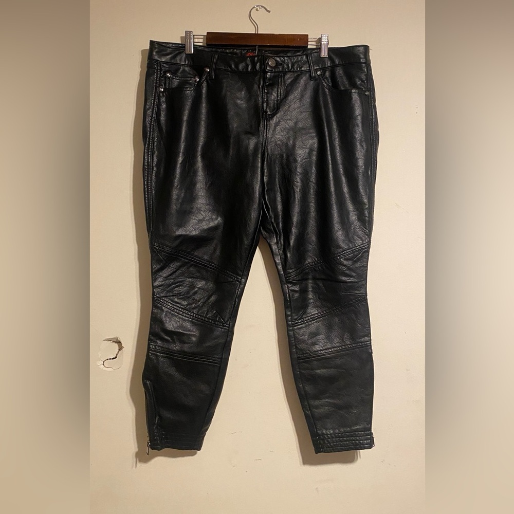 Black leather pants sz 16 by Rebel Wilson for Torrid
